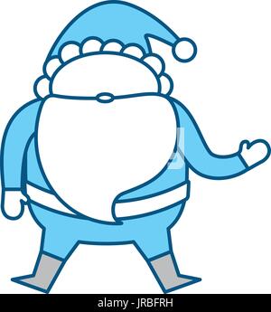 Père Noël Cute cartoon Illustration de Vecteur