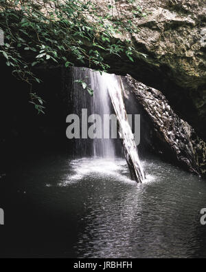 Pont naturel dans le Parc National de Springbrook à la belle. Banque D'Images