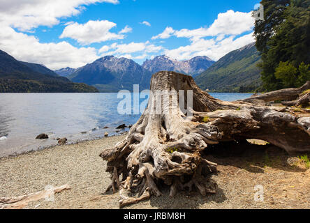 Paysage sur le lac Mascardi. San Carlos de Bariloche, Argentine. Banque D'Images