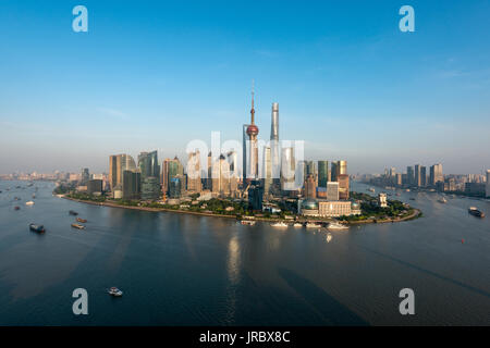 Shanghai skyline city scape, Shanghai luajiazui finances et d'affaires de la zone commerciale de la Chine, Shanghai skyline Banque D'Images