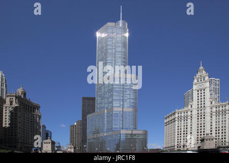 Trump Tower Chicago Illinois Banque D'Images