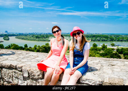 Belgrade Serbie Belle vue du vieux château Banque D'Images