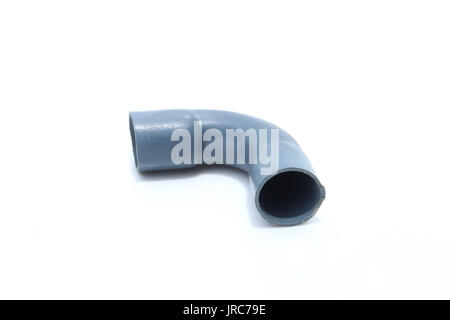 D'eau en plastique tuyau isolé sur Banque D'Images