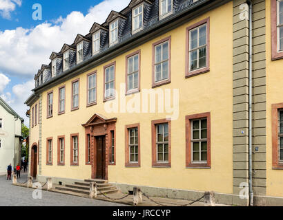 La maison de Goethe et musée, Weimar, Thuringe, Allemagne Banque D'Images