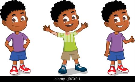 African American boy Illustration de Vecteur