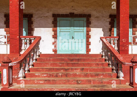 L'architecture coloniale typique de Diego Suarez (Antsiranana), au nord de Madagascar Banque D'Images