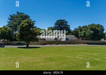 Maison de repos au Parc Royal Natal dans la montagne du Drakensberg, Afrique du Sud Banque D'Images