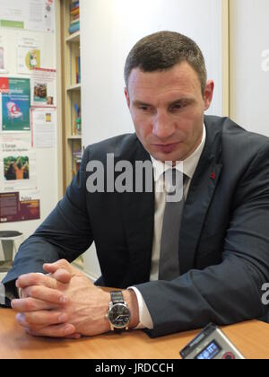 Vitali Klitschko, ancien boxeur professionnel et maire de la ville de Kiev en Ukraine Banque D'Images
