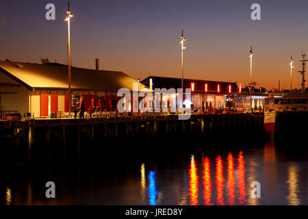 Quartier Wynyard, bars et restaurants au bord de l'île du nord, Auckland, Nouvelle-Zélande Banque D'Images