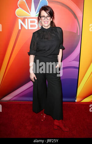 3 août 2017 - Beverly Hills, États-Unis - 3 août 2017 - Beverly Hills, Californie - Megan Mullally. Tournée de presse estivale de NBC 2017 à l'hôtel Beverly Hilton. Crédit photo : F. Sadou/AdMedia Banque D'Images