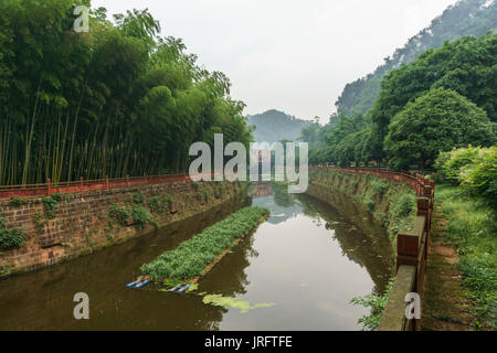 Canaux de Grand Bouddha de Leshan Scenic Area, Shanghai, Chine Banque D'Images