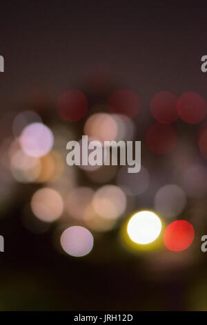 Résumé fond flou illumination de Noël Banque D'Images