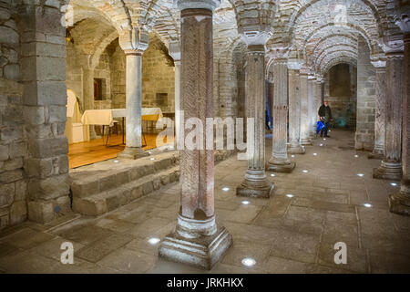 Crypte de Abbazia di San Salvatore Eglise en Italie Banque D'Images
