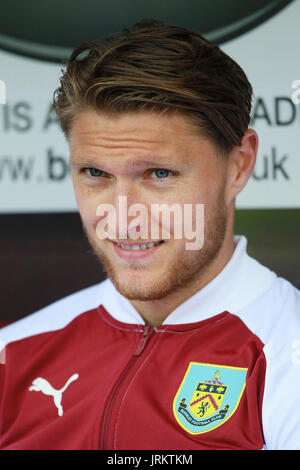 Burnley's Jeff Hendrick lors de la pré-saison match amical à Turf Moor, Burnley. ASSOCIATION DE PRESSE Photo. Photo date : Samedi 5 août 2017 Banque D'Images