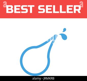 Icône lavement . seul contour symbole de haute qualité ou conception web application mobile. ligne mince signe pour logo design pictogramme. bleu sur fond blanc. vect Illustration de Vecteur