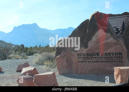 L'entrée du Canyon Red Rock Banque D'Images