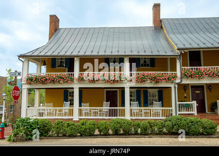 Tavern, l'établissement Inn at boutiques peu de Washington, en Virginie Banque D'Images