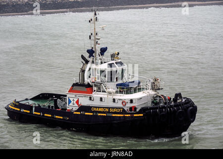 CHAMBON SUROIT REMORQUEUR FRANÇAIS À CALAIS PORT - FRANCE © Frédéric Beaumont Banque D'Images