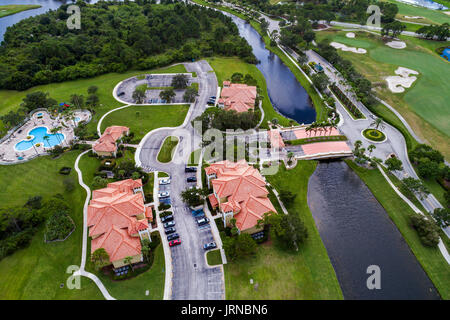 Floride, Port Saint Lucie Ouest, Sheraton PGA Vacation Resort, vue aérienne, FL170728d66 Banque D'Images