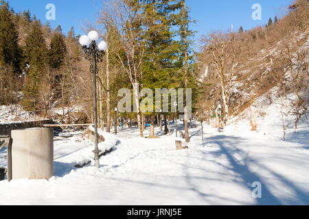 Vue sur parc borjomi en Géorgie Banque D'Images