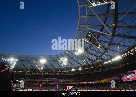 Londres, Royaume-Uni. 6 août 2017. Es Championnats du monde. Dimanche. Ambiance de stade Crédit : Matthieu Chattle/Alamy Live News Banque D'Images