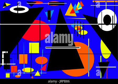 Composition abstraite géométrique Banque D'Images