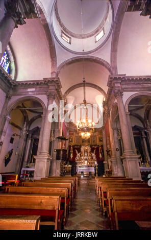 Intérieur de l'église Saint-Blaise, la vieille ville de Dubrovnik, Croatie Banque D'Images