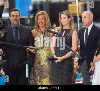 Ed Sheeran fonctionne à NBC's "aujourd' Show Concert d'été : Carson Daly, Hoda Kotb, Savannah Guthrie, Matt Lauer Où : New York, New York, United States Quand : 06 juillet 2017 Source : WENN.com Banque D'Images
