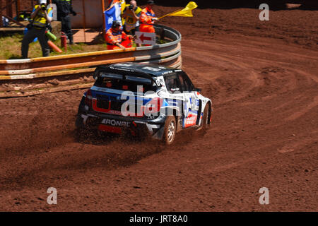 1er - 2 juillet 2017, l'huile Fuchs Autocross dans Nova Paka, FIA European Championships, République tchèque. WRC et modification des voitures d'usine. Autocross event Banque D'Images