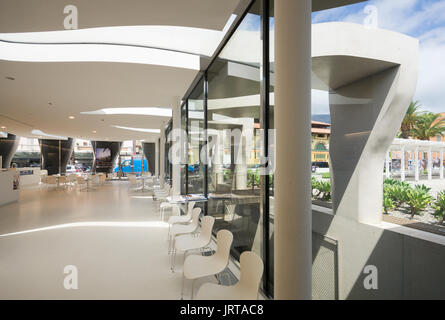 Musée Jean Cocteau, de Menton, Côte d'Azur : architecte Rudy Ricciotti hall entrée 1 Inexhibit Banque D'Images