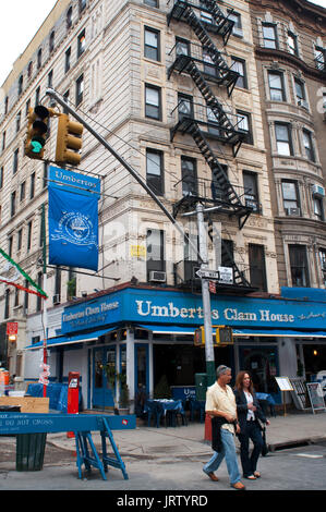 Restaurant umberto 's clam house dans Little Italy, Manhattan, New York, USA. Banque D'Images