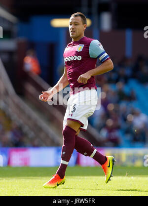 Aston Villa's John Terry lors de la Sky Bet Championship match à Villa Park, Birmingham. ASSOCIATION DE PRESSE Photo. Photo date : Samedi 5 août 2017. Voir l'ACTIVITÉ DE SOCCER histoire Villa. Crédit photo doit se lire : Paul Thomas/PA Wire. RESTRICTIONS : EDITORIAL N'utilisez que pas d'utilisation non autorisée avec l'audio, vidéo, données, listes de luminaire, club ou la Ligue de logos ou services 'live'. En ligne De-match utilisation limitée à 75 images, aucune émulation. Aucune utilisation de pari, de jeux ou d'un club ou la ligue/dvd publications. Banque D'Images