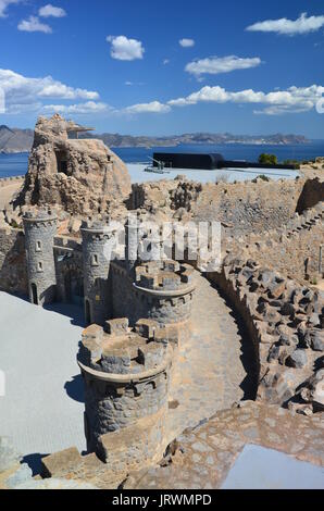 Cabo Tiñoso, Cartagena, Murcia, Espagne Banque D'Images