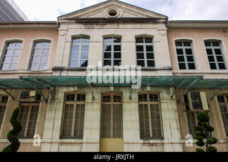 Tuyau et Musée du diamant dans la région de Saint-Claude, Franche-Comté, Jura (France) Banque D'Images