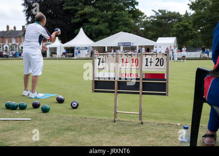 Bols National Championships, Victoria Park, Leamington Spa, Warwickshire, Août 2017 Banque D'Images