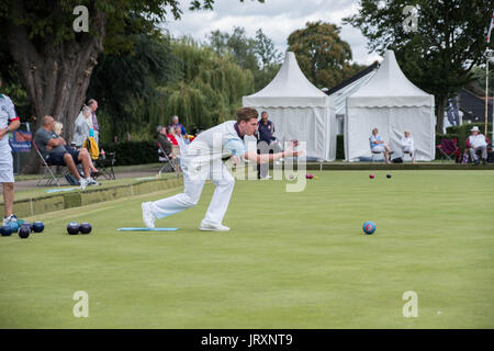 Bols National Championships, Victoria Park, Leamington Spa, Warwickshire, Août 2017 Banque D'Images