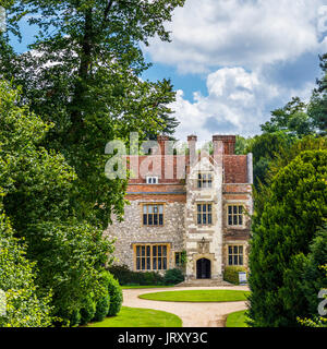 Chawton House Library, la grande maison mentionnée par Jane Austen, propriété de son frère Edward Knight, Chawton, dans le Hampshire, dans le sud de l'Angleterre, Royaume-Uni Banque D'Images