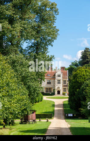 Chawton House Library, la grande maison mentionnée par Jane Austen, propriété de son frère Edward Knight, Chawton, dans le Hampshire, dans le sud de l'Angleterre, Royaume-Uni Banque D'Images