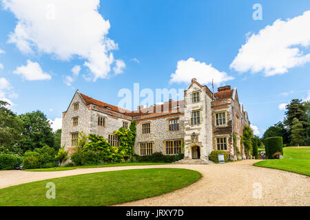 Chawton House Library, la grande maison mentionnée par Jane Austen, propriété de son frère Edward Knight, Chawton, dans le Hampshire, dans le sud de l'Angleterre, Royaume-Uni Banque D'Images