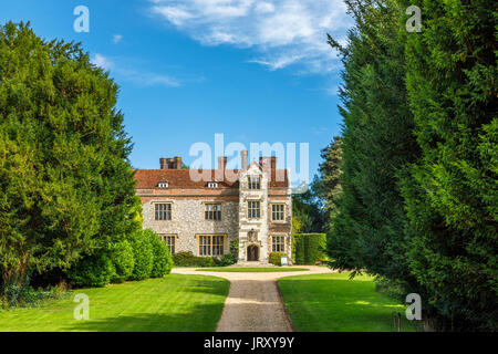 Chawton House Library, la grande maison mentionnée par Jane Austen, propriété de son frère Edward Knight, Chawton, dans le Hampshire, dans le sud de l'Angleterre, Royaume-Uni Banque D'Images