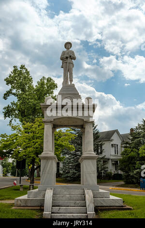 Confederate Memorial, Campbell et de larges rues du Sud, Luray Banque D'Images