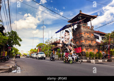 Balinais nyepi - 'journée du silence' célébration hindoue célébrée à Bali, Indonésie. le jour suivant, également connu comme le jour de l'an. Bonne année bali Banque D'Images