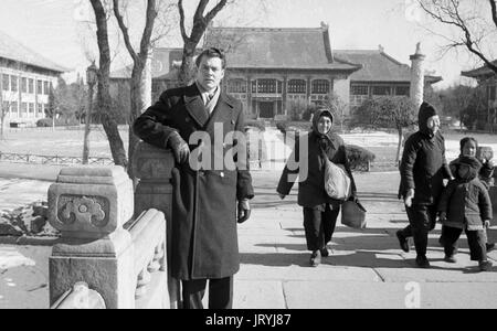 Samuel David Hawkins, prisonnier de guerre de Corée et transfuge, à Beijing Chine 1957 Banque D'Images