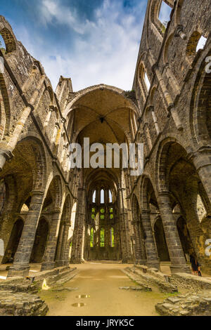 Ruines de l'abbaye cistercienne de Villers, Villers-la-Ville, Brabant Wallon, Wallonie, Belgique Banque D'Images