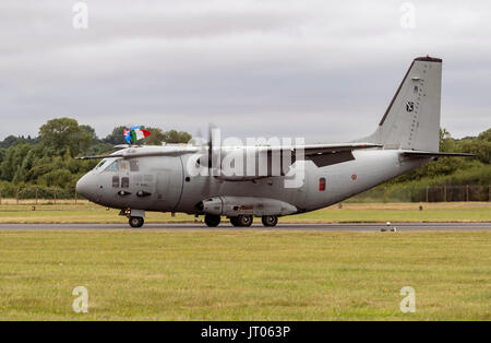 La grenouille aérienne italienne Leonardo C-27J Spartan, au Royal International Air Tattoo Banque D'Images