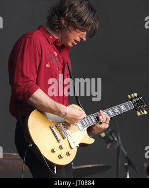 Kings of Leon effectuer chez British Summertime, Hyde Park, Lonodn comprend : Kings of Leon, Matthew Followill Où : London, Royaume-Uni Quand : 06 juillet 2017 Source : WENN.com Banque D'Images