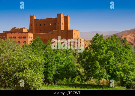 Kasbah Ait Youl. Vallée du Dadès, Gorges du Dadès, Haut Atlas. Le Maroc, Maghreb, Afrique du Nord Banque D'Images