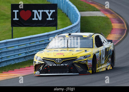 Watkins Glen, New York, Royaume-Uni. Le 06 août, 2017. 6 août 2017 : NASCAR Cup Series Monster Energy Daniel Suarez # 19 au cours de la série de la Coupe NASCAR Monster Energy I Love NY 355 au Glen le dimanche, Août 6, 2017 à Watkins Glen International, à Watkins Glen, New York. Barnes riche/CSM Crédit : Cal Sport Media/Alamy Live News Banque D'Images