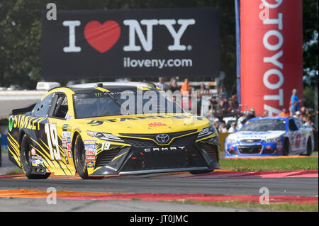 Watkins Glen, New York, Royaume-Uni. Le 06 août, 2017. 6 août 2017 : NASCAR Cup Series Monster Energy Daniel Suarez # 19 au cours de la série de la Coupe NASCAR Monster Energy I Love NY 355 au Glen le dimanche, Août 6, 2017 à Watkins Glen International, à Watkins Glen, New York. Barnes riche/CSM Crédit : Cal Sport Media/Alamy Live News Banque D'Images