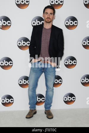 Beverly Hills, CA, USA. 6e août, 2017. 06 août 2017 - Los Angeles, Californie - Colin O'Donoghue. ABC 2017 Summer TCA Tour qui a eu lieu au Beverly Hilton Hotel à Beverly Hills. Crédit photo : Birdie Thompson/AdMedia Crédit : Birdie Thompson/AdMedia/ZUMA/Alamy Fil Live News Banque D'Images